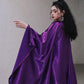 DOLLY Elegant Deep Purple Off  Shoulder Swing Collar Short Party Dress-PREETI