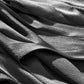 Huanzi high-end satin black V-neck slim pleated dress - Nigoi