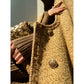 Brownie autumn wool retro tweed suit skirt jacket - Dunnu