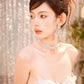 DOLLY Elegant White Off Shoulder Short Sleeve Flower Wedding Dress-SOPHIE  (V)