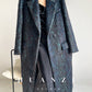 Huanzi custom dyed couture mohair water ripple wool cautumn and winter coat  - Kendu