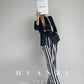 Huanzi high-end striped high-waist wide leg pants - Nuna