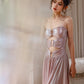 DOLLY Luxury Sleeveless Skin Revealing Tube Top Hollow Birthday Dress-MIA