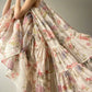 Aconiconi High End Floral Print Sleeve Less Halter Neck Long Resort Dress- Spring Dream