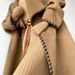 Aconiconi  Long Sleeve Braided Wool Coat- Nocturne of Grass Stream