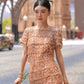 Quality Haute couture hand-cut tassel beaded pieces embroidered cocktail dress - Taffee