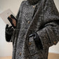 Luxury full Winter Coat Bubble gum Pink Inkstone wool long coat - Lanshan