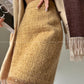 Brownie autumn wool retro tweed suit skirt jacket - Dunnu