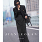 Huanzi customized loose slit midi black skirt - Swan