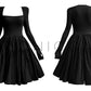 Aconiconi Elegant Black French Sleeveless High Waist Tutu Dinner Dress- Baileys