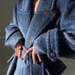 Aconiconi｜Galan Sumu long-haired high-grade woolen long coat- Kalanchoe