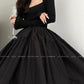 Aconiconi Elegant Black French Sleeveless High Waist Tutu Dinner Dress- Baileys