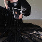 Aconiconi Luxury Black/Beige Long Sleeve Long bridal Sequin Dress- Moonlight Celebrity