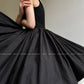 Aconiconi Elegant Black French Sleeveless High Waist Tutu Dinner Dress- Baileys