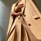 Aconiconi Girl Full wool French long sleeve Blazer pleated skirt - Maillard