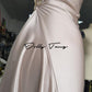 DOLLY Luxury Rose Stain Sleeveless Backless Pleated Long Banquet Dress-Fago