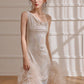 DOLLY Luxury Sliver Sleeveless Glitter Slim Fit Long Banquet Dress-SWATTIE