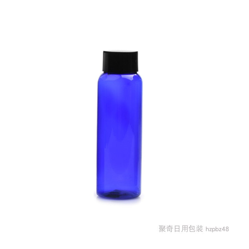 DONE PET bottle double-layer cap 200ML round shoulder large screw cap plastic sub-bottle light-proof cosmetic packaging material with inner plug