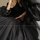 Aconiconi Elegant Black French Sleeveless High Waist Tutu Dinner Dress- Baileys