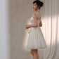 DOLLY Elegant Off White Sleeveless Sequin Long Wedding Guest Dress-Star