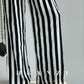 Huanzi high-end striped high-waist wide leg pants - Nuna