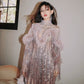 DOLLY High End Retro Style Glitter Tassel Sequin Midi Birthday Dress-KHLOE