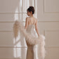 DOLLY Luxury Sliver Sleeveless Glitter Slim Fit Long Banquet Dress-SWATTIE