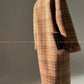 Chestnut double-faced wool winter coat- Mountain wild