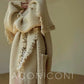 Aconiconi Boho Long Loose Knitted Sweater Tassel Jacket-Loose Tea Quinoa