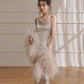 DOLLY Luxury Sliver Sleeveless Glitter Slim Fit Long Banquet Dress-SWATTIE
