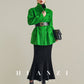 Huanzi custom-made Australian wool hand-sewn double-sided autumn winter short coat - Sakka