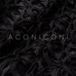 Aconiconi Elegant Black Retro Sleeveless lbd lace Dinner Dress- Quiet Night Orchid