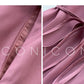 Aconiconi Elegant Grape Gradient V-Neck Puff Sleeve Loose Long Dress- Grape Cotton Cloud