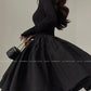 Aconiconi Elegant Black French Sleeveless High Waist Tutu Dinner Dress- Baileys