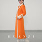 Huanzi custom high-grade orange double-sided cashmere wool autumn winter coat - Cirre