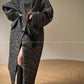 Luxury full Winter Coat Bubble gum Pink Inkstone wool long coat - Lanshan
