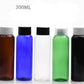 DONE PET bottle double-layer cap 200ML round shoulder large screw cap plastic sub-bottle light-proof cosmetic packaging material with inner plug
