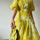 Aconiconi｜Lemon yellow high end summer dress- desire