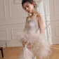 DOLLY Luxury Sliver Sleeveless Glitter Slim Fit Long Banquet Dress-SWATTIE
