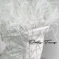 DOLLY Luxury White Fluffy Feather transparent Sequin Birthday bridal Dress-SONIA