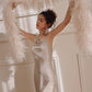 DOLLY Luxury Sliver Sleeveless Glitter Slim Fit Long Banquet Dress-SWATTIE