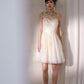 DOLLY Elegant Off White Sleeveless Sequin Long Wedding Guest Dress-Star