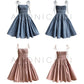 Aconiconi Elegant Blue Sleeveless High Waist Mini Tutu Dinner Dress - Sunset and Whale