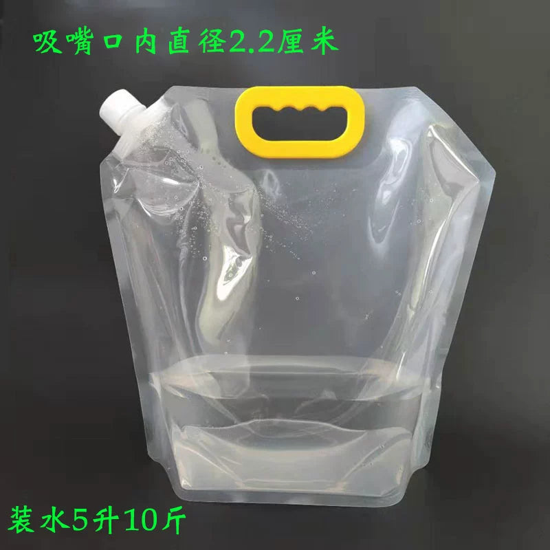 Hot soup bag: 2 kg laundry detergent bag, stand-up bag, portable liquid packaging bag, plastic composite bag, 6 kg large mouth spout bag