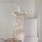 DOLLY Luxury Sliver Sleeveless Glitter Slim Fit Long Banquet Dress-SWATTIE