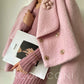 Aconiconi Pink Peach wool winter premium long short short coat - Hellion