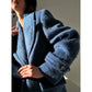 Aconiconi｜Galan Sumu long-haired high-grade woolen long coat- Kalanchoe