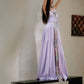 DOLLY Luxury Purple Halter Neck Backless Tassel Sexy Long Party Dress-Babe