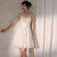 DOLLY Elegant Off White Sleeveless Sequin Long Wedding Guest Dress-Star