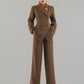 Huanzi  worsted wool high-end vintage British women's autumn winter blazer - Tiwe